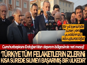 Cumhurbaşkanı Erdoğan: 'Türkiye tüm felaketlerin izlerini kısa sürede silmeyi başarmış bir ülkedir'