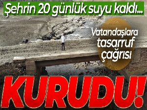 Bursa'nın 20 günlük suyu kaldı... Nilüfer Barajı şu anda bomboş