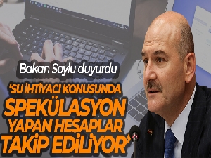 Bakan Soylu: 'Yalan üreten hesaplar, Emniyet Siber Daire Başkanlığımız tarafından hassasiyetle takip edilmektedir'