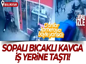 Edremit'te sopalı bıçaklı kavga iş yerine taştı...