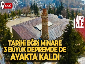 Pisa Kulesi'nden daha eğik olan 870 yıllık tarihi Eğri Minare, 3 büyük depremde de ayakta kaldı