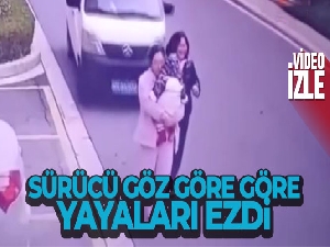 Sürücü göz göre göre yayaları ezdi: 3 yaralı