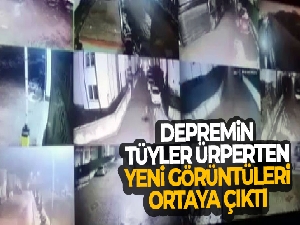 60 saniye yeri yerinden oynatan deprem görüntüleri ortaya çıktı