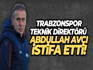Trabzonspor'da Abdullah Avcı istifa etti