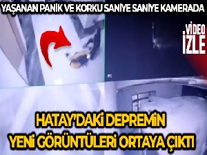 Hatay'da depremin şiddetini gösteren yeni görüntü: İnsanlar yere düştü, ambulans beşik gibi sallandı