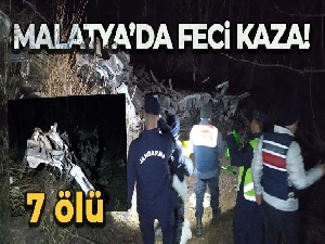 Malatya'da kamyon şarampole uçtu: 7 ölü