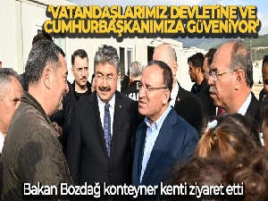 Bakan Bozdağ: 'Vatandaşlarımız devletine ve Cumhurbaşkanımıza güveniyor'