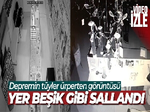 Diyarbakır'da yerin beşik gibi sallandığı tüyler ürperten deprem görüntüsü ortaya çıktı