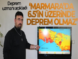 Deprem uzmanı açıkladı: 'Marmara'da 6.5'in üzerinde deprem olmaz'