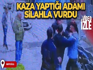 İstanbul'da kaza yaptığı adamı silahla vurdu