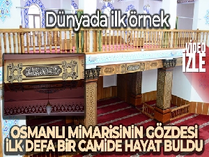 Unutulmaya yüz tutan sanat dünyada ilk kez bir camide uygulandı