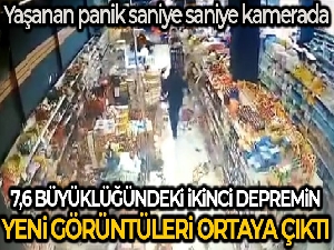 7,6 büyüklüğündeki ikinci depremin yeni görüntüleri ortaya çıktı