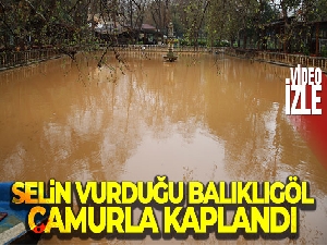 Selin vurduğu Balıklıgöl çamurla kaplandı