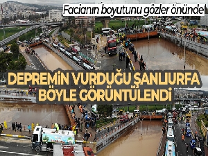 Selin vurduğu Şanlıurfa havadan görüntülendi