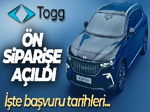 Yerli otomobil Togg ön siparişe açıldı