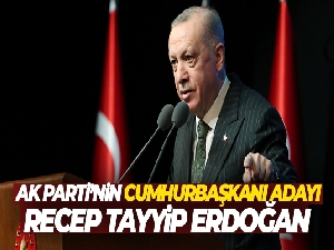 AK Parti'nin Cumhurbaşkanı adayı Recep Tayyip Erdoğan