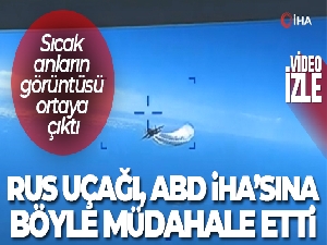 Rus savaş uçağının, ABD'ye ait İHA'ya çarptığı anın görüntüsü yayınlandı
