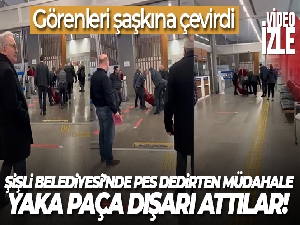 Şişli Belediyesi'nde skandal görüntüler: Temizlik işçisini yaka paça dışarı attılar