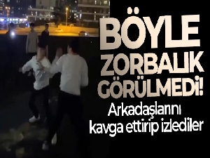 Başakşehir'de arkadaşlarını kavga ettirip izlediler, o anları ise kayda aldılar