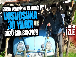 87 yaşındaki vatandaş, 1962 model vosvosuna gözü gibi bakıyor