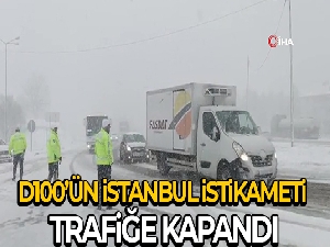 Bolu Dağı'nın İstanbul istikameti trafiğe kapandı