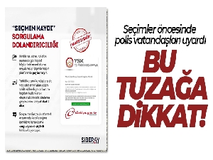 'Seçmen kaydınızı sorgulayın' linkiyle dolandırıcılığa dikkat
