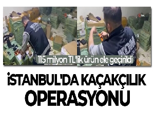 İstanbul'da kaçakçılık operasyonu: 115 milyon TL'lik ürün ele geçirildi