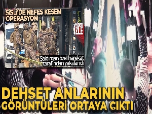 Şişli'de dehşet anlarının görüntüleri ortaya çıktı: Oğlundan kurtulup aşağıya böyle sarktı