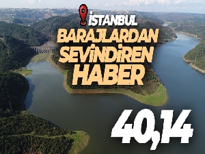 İstanbul'da baraj doluluk oranı yağışlarla birlikte yüzde 40,14 oranına yükseldi