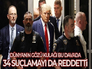 Trump hakim karşısında: Hakkındaki 34 suçlamayı reddetti
