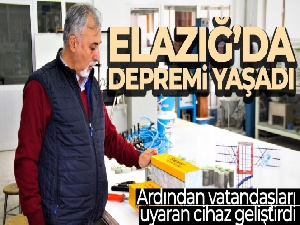 Yaşadıkları depremlerin ardından vatandaşları uyaran cihaz geliştirdiler