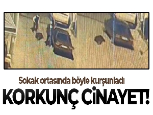 Burhaniye'de işlenen cinayet saniye saniye kameralara yansıdı