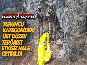 Bakan Soylu duyurdu: Turuncu kategorideki üst düzey terörist etkisiz hale getirildi