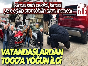 Sultanbeylili vatandaşlardan Togg otomobiline yoğun ilgi
