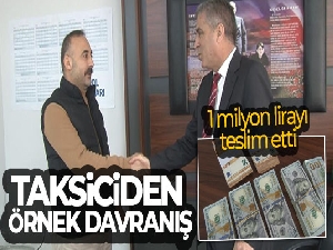 Kadıköy'de taksiciden örnek davranış: 1 milyon lirayı teslim etti