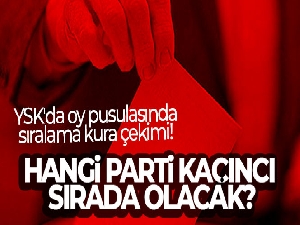 İttifakların ve siyasi partilerin oy pusulasındaki yerleri belli oldu