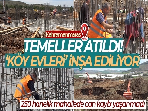 Can kaybının yaşanmadığı mahallede 'köy evleri' inşa ediliyor: Temeller sağlam zemine atıldı