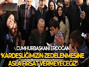 Cumhurbaşkanı Erdoğan: '85 milyonun hiçbir ferdinin dayanıksız yapılarda hayatını sürdürmesine gönlümüz razı değildir'