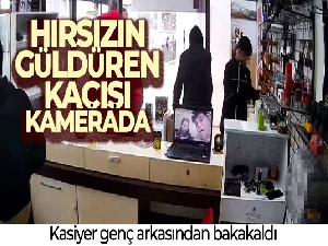 İstanbul'da hırsızın güldüren kaçışı kamerada