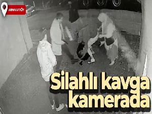 Arnavutköy'de silahlı kavga kameraya yansıdı