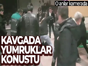 Metro istasyonundaki kavgada yumruklar konuştu