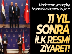 Mısır ile temsilcilik düzeyi büyükelçi seviyesine yükseltilecek