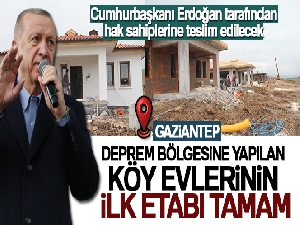 Deprem bölgesinde yapılan köy evlerinin ilk etabı bayramda teslim ediliyor