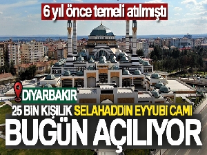 500 milyon liraya mal olan Selahaddin Eyyubi Cami ve Külliyesi Cumhurbaşkanı Erdoğan'ın katılımıyla açılacak