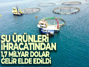 Su ürünleri ihracatından 1,7 milyar dolar gelir elde edildi
