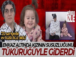 Enkaz altında 1 yaşındaki kızının susuzluğunu tükürüğüyle giderdi