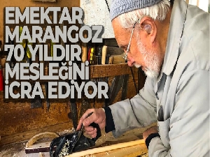 Beypazarı'nın emektar marangozu 70 yıldır mesleğini icra ediyor