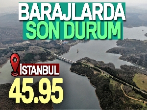 İstanbul'da barajların doluluk oranı yüzde 45'in üzerine çıktı