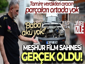 Tamire verdikleri aracın motoru ve aküsü ortada yok