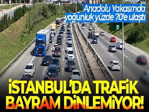 İstanbul Anadolu Yakası'nda trafik yoğunluğu yüzde 70'e ulaştı
